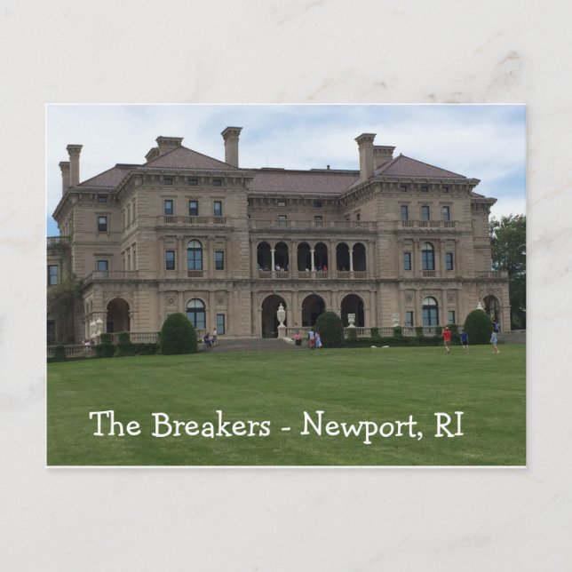 The Breakers, Newport, RI Postkarte (Vorderseite)
