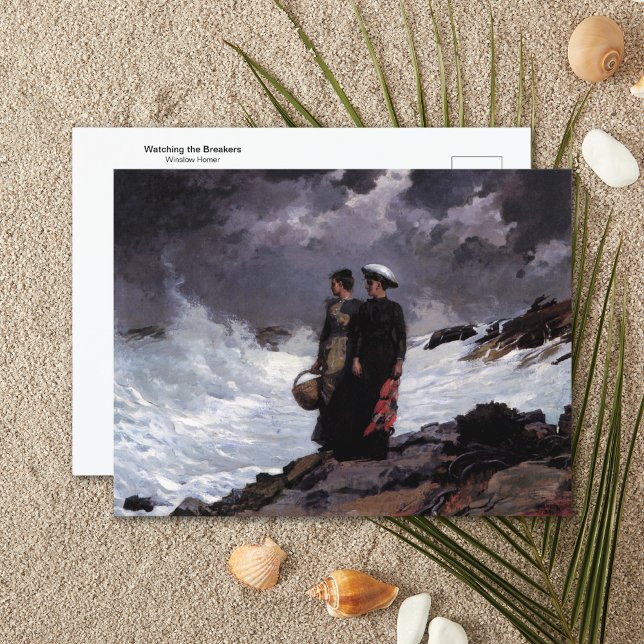 The Breakers Seascape Winslow Homer Postkarte (Von Creator hochgeladen)