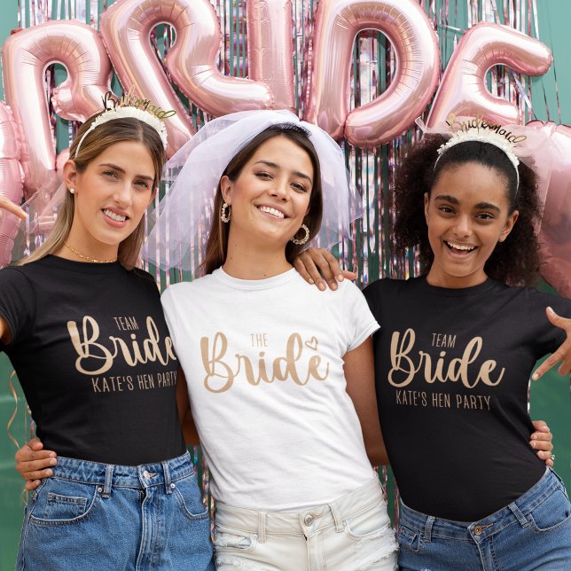 The Bride Elegant Bachelorette T-Shirt (Von Creator hochgeladen)