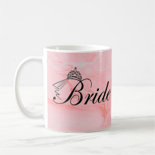 The Bride Elegant Black Script Wedding Coffee Tass Kaffeetasse