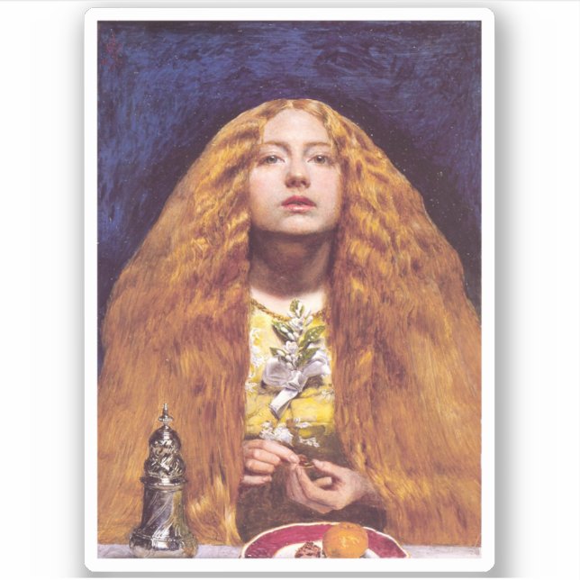 The Bridesmaid, c.1851, von John Everett Millais Aufkleber (Vorderseite)