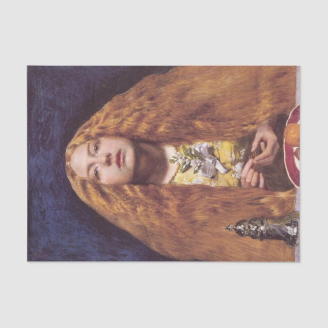 The Bridesmaid (von John Everett Millais) Seidenpapier (Vorderseite)