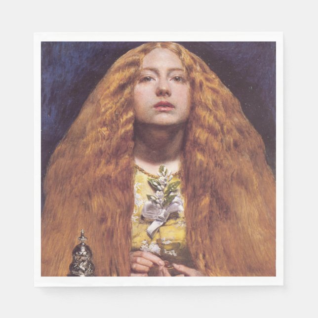 The Bridesmaid (von John Everett Millais) Serviette (Vorderseite)