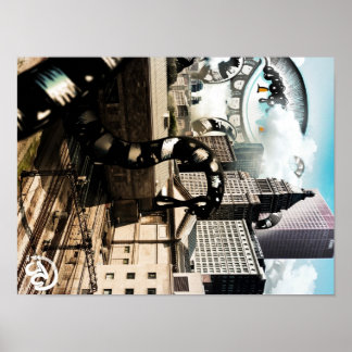 The Bright Chicago Sky Poster