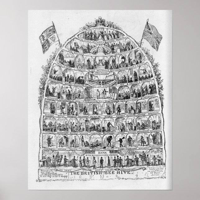 The British Biene, 1867 Poster (Vorne)