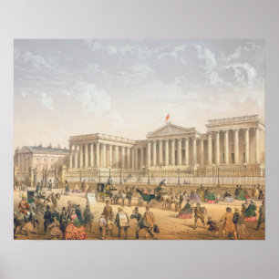 The British Museum, c.1862 (color litho) Poster