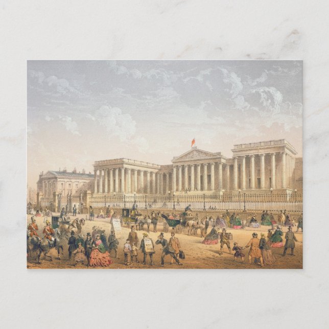 The British Museum, c.1862 (color litho) Postkarte (Vorderseite)