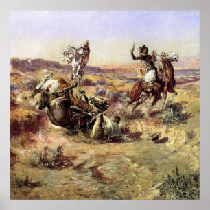 "The Broken Rope" von Charles M Russell Poster