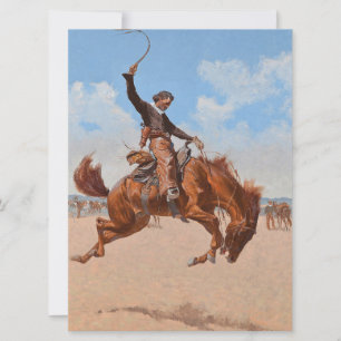 The Bronco Buster (von Frederic Remington) Karte