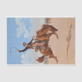 The Bronco Buster (von Frederic Remington) Seidenpapier