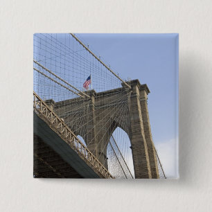 The Brooklyn Bridge in New York City, New York Button