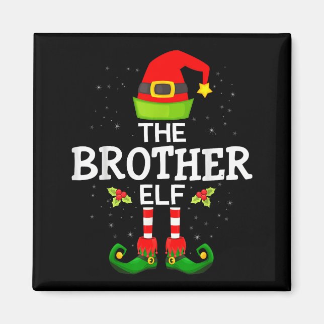 The Brother Elf Christmas Family Matching Pajama  Magnet (Vorne)