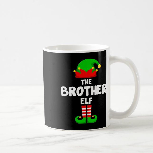 The Brother Elf Funny Christmas Matching Family Pa Kaffeetasse (Rechts)