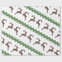 THE BROWN REINDEER PATTERN GESCHENKPAPIER