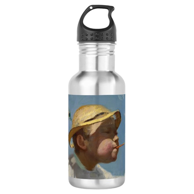 The Bubble Boy (von Paul Peel) Edelstahlflasche (Vorderseite)