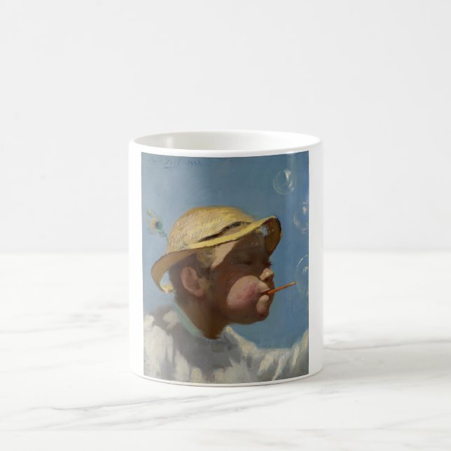 The Bubble Boy (von Paul Peel) Kaffeetasse (Mittel)