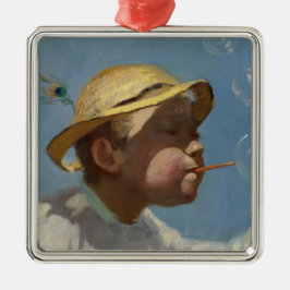 The Bubble Boy (von Paul Peel) Ornament Aus Metall