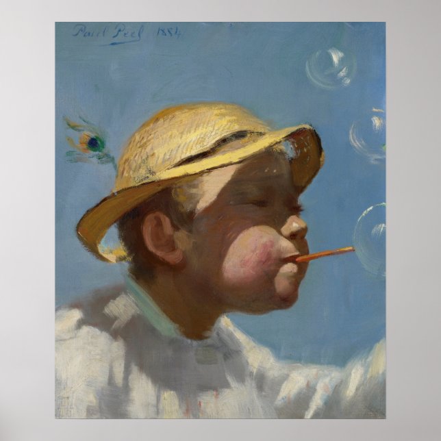 The Bubble Boy von Paul Peel Poster (Vorne)