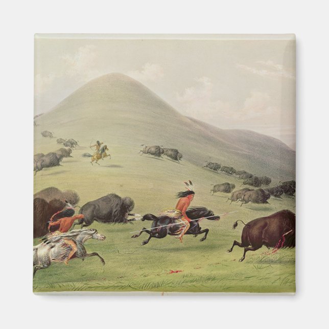 The Buffalo Hunt, c.1832 Magnet (Vorne)