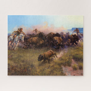 The Buffalo Hunt, No.39 von Charles M. Russell Puzzle