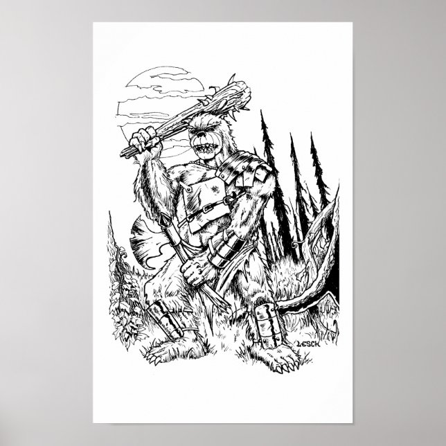 "The Bugbear" - Illustration von Tracy Lesch Poster (Vorne)