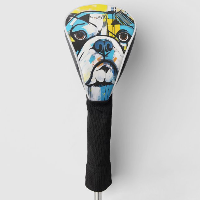 The Bulldog Dog Portrait 004 - Sable Gabriel Golf Headcover (Vorderseite)