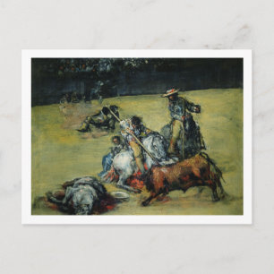 The Bullfight, c.1825 (Erdöl auf Leinwand) Postkarte