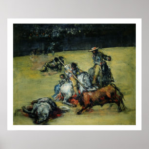 The Bullfight, c.1825 (oil on canvas) Poster