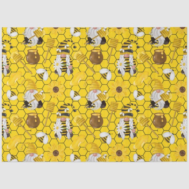 The Bumble Bee and Honey Series Design 4 Seidenpapier (Vorderseite)