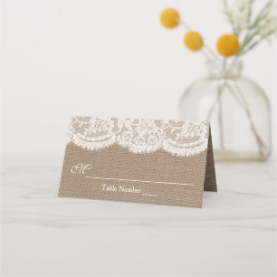 The Burlap & Lace Wedding Collection Platzkarte