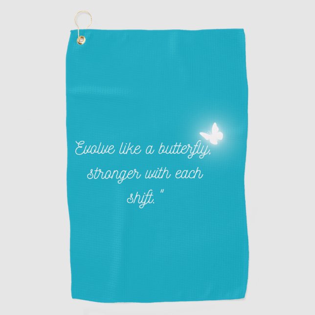 The Butterfly's Evolution Golfhandtuch (Vorderseite)