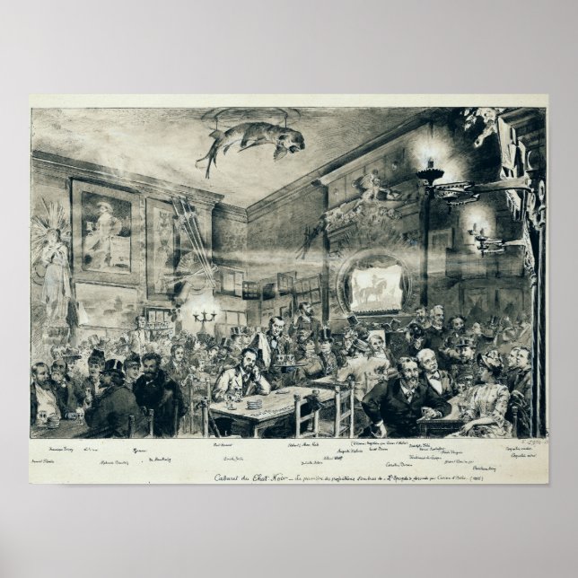 The Cabaret du Chat Noir, 1886 Poster (Vorne)