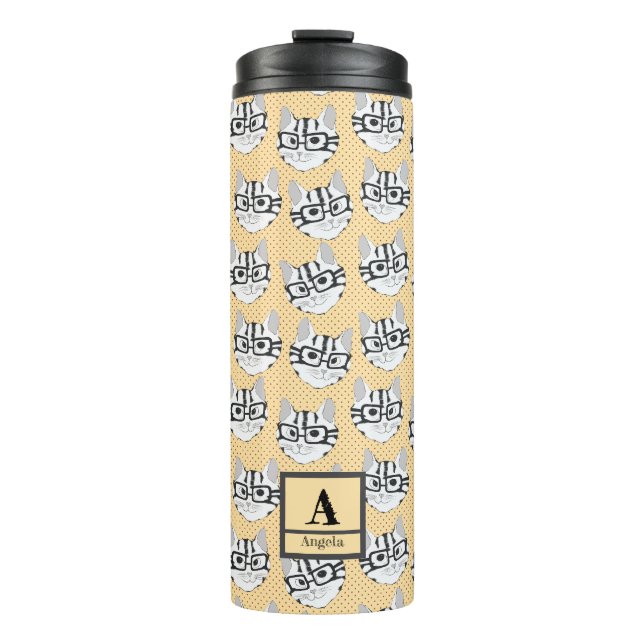 The Cadstudios  Beige Thermosbecher (Vorderseite)