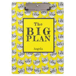 The Cadstudios The Big Plan Yellow Klemmbrett