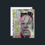 the caged man junk journal Mixed Media Collage Postkarte<br><div class="desc">A mixed media collage made and photographed by Angelandspot in the year 2026 with vintage images</div>