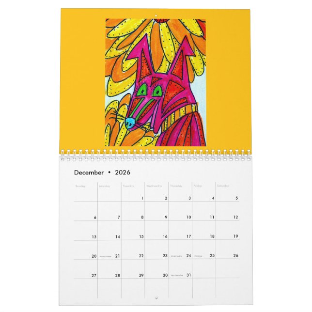 The Calendar of Colorful Dogs Kalender (Dez 2026)