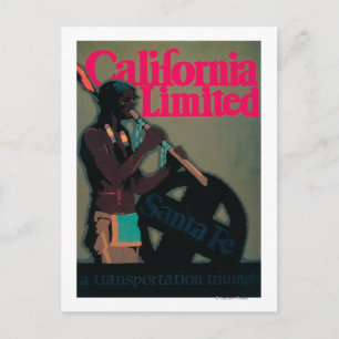 The California Limited Travel Poster Postkarte