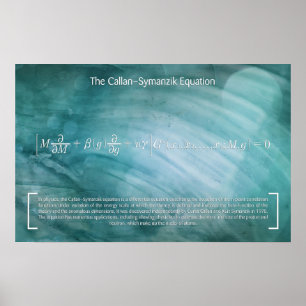 The Callan-Symanzik Equation - Math Poster