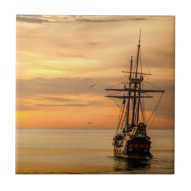 The Calm Sea - Galleon at Sail Fliese (Vorderseite)