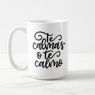 The Calmas O Te Calmo, handschriftlich Kaffeetasse