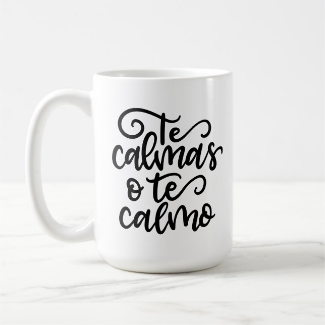 The Calmas O Te Calmo, handschriftlich Kaffeetasse (Links)