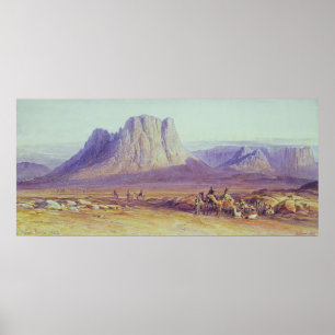 The Camel Train, Condessi, Mount Sinai, 1848 Poster
