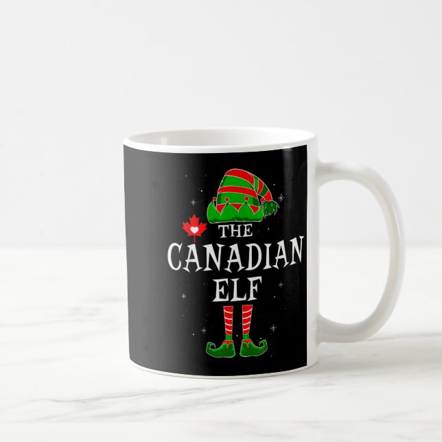 The Canadian Elf Group Matching Family Christmas C Kaffeetasse (Rechts)