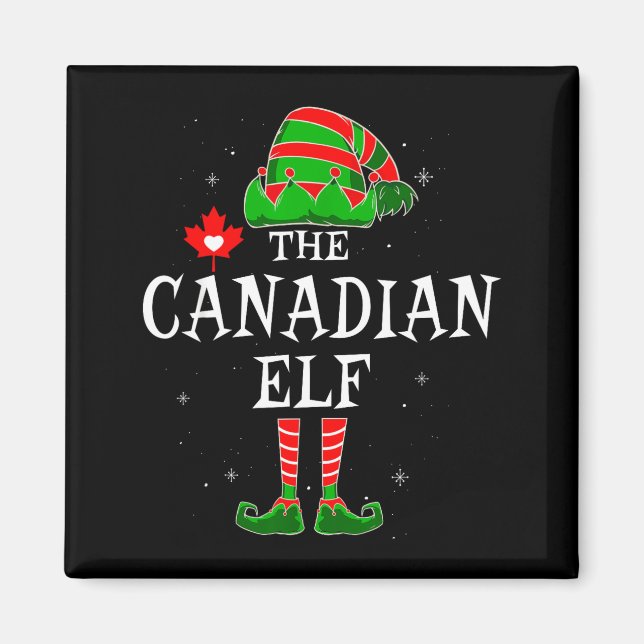The Canadian Elf Group Matching Family Christmas C Magnet (Vorne)
