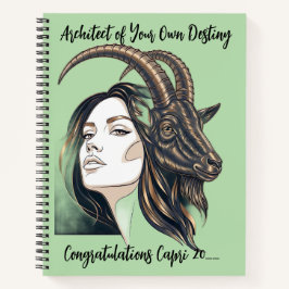 The Capricorn Lady: Premium Handcrafted Custom Notizbuch