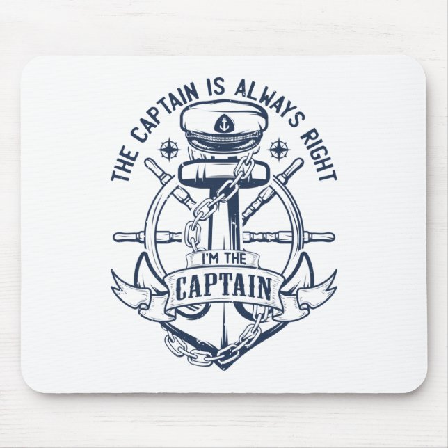 The captain is always right I'm the captain Mousepad (Vorne)