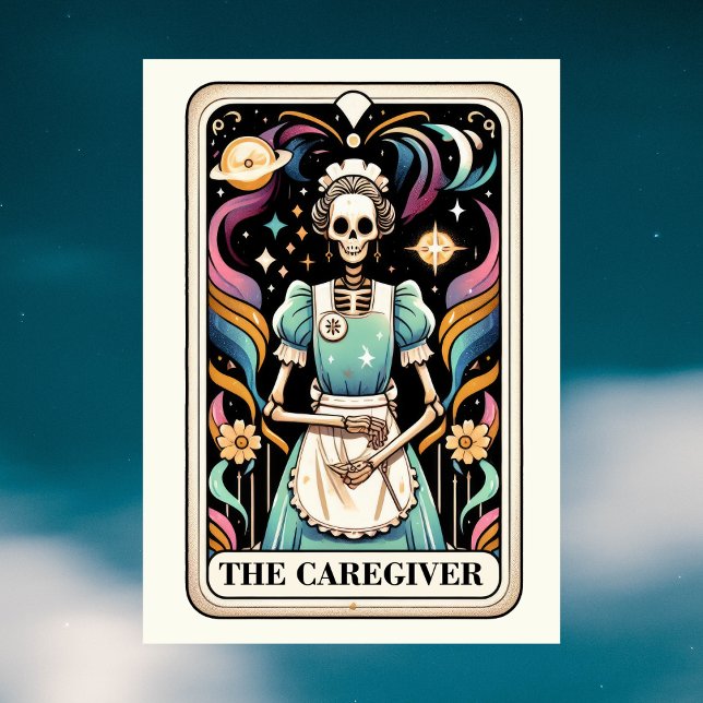 The Caregiver Tarot Card Mother's Day Skeleton Karte (The Caregiver Tarot Card Mother's Day Skeleton
)
