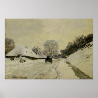 The Cart, oder Road under Snow at Honfleur, 1865