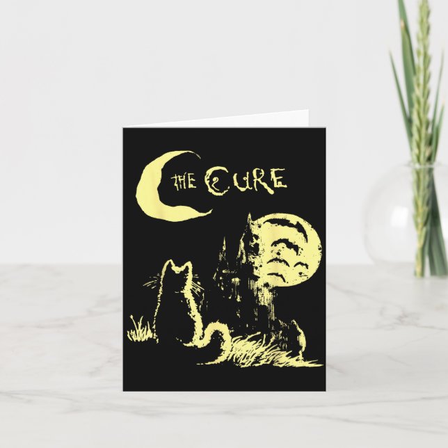 The Cat Gothic Retro Cat Lover Men Women Kids  Karte (Vorderseite)