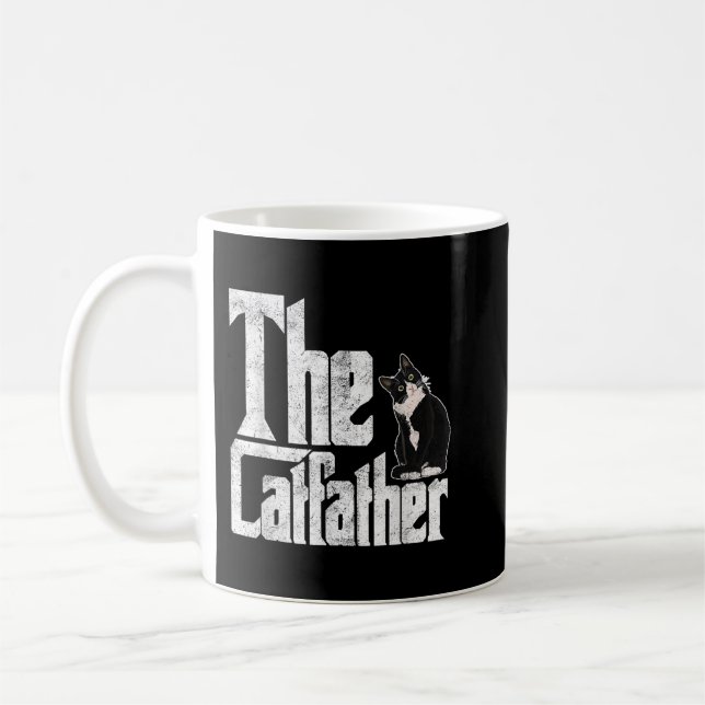 The Catfather Cat Father Mafia Whiskers Male Daddy Kaffeetasse (Links)